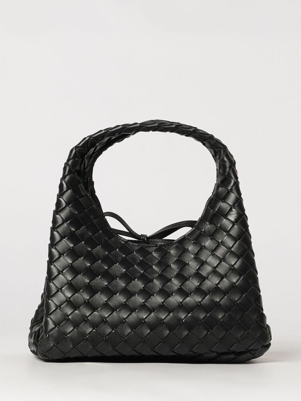 Bottega Veneta Jodie Intrecciato Leather Hobo Bag Black
